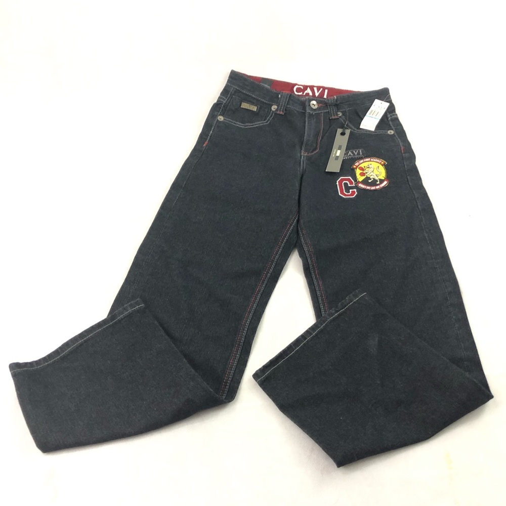 Cavi Men’s Black Jeans Embroidered 29